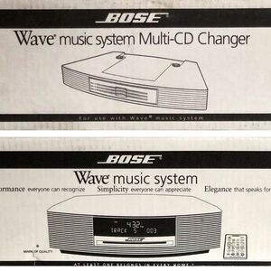 Brand New Bose Wave Music System III with Multi-CD Changer - Titanium Silver